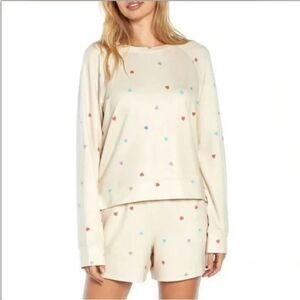 WILDFOX SWEATSHIRT & SHORT LOUNGE SET